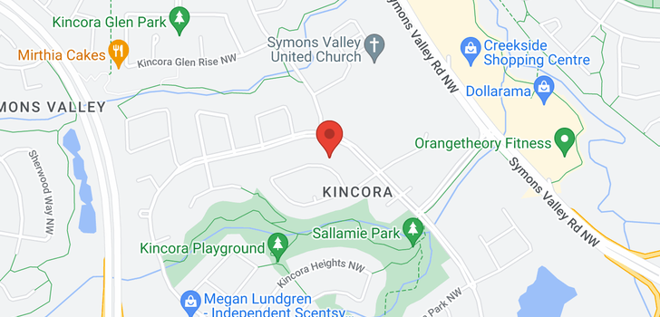map of 195 Kincora VW NW